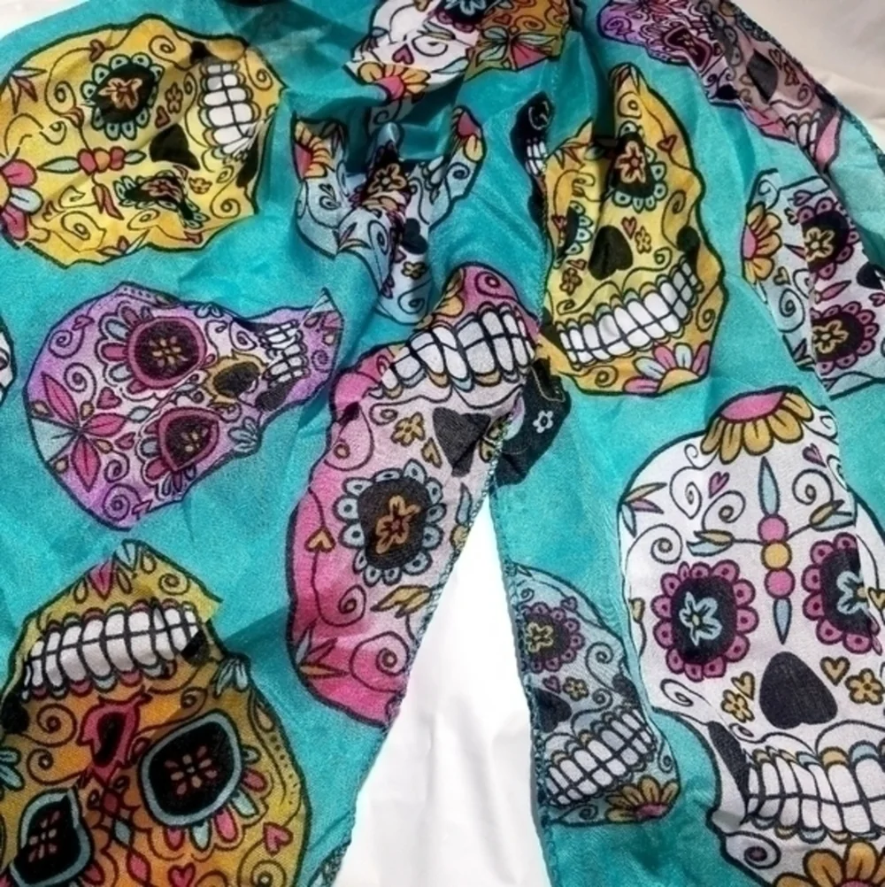 Day Of The Dead Skulls Scarf